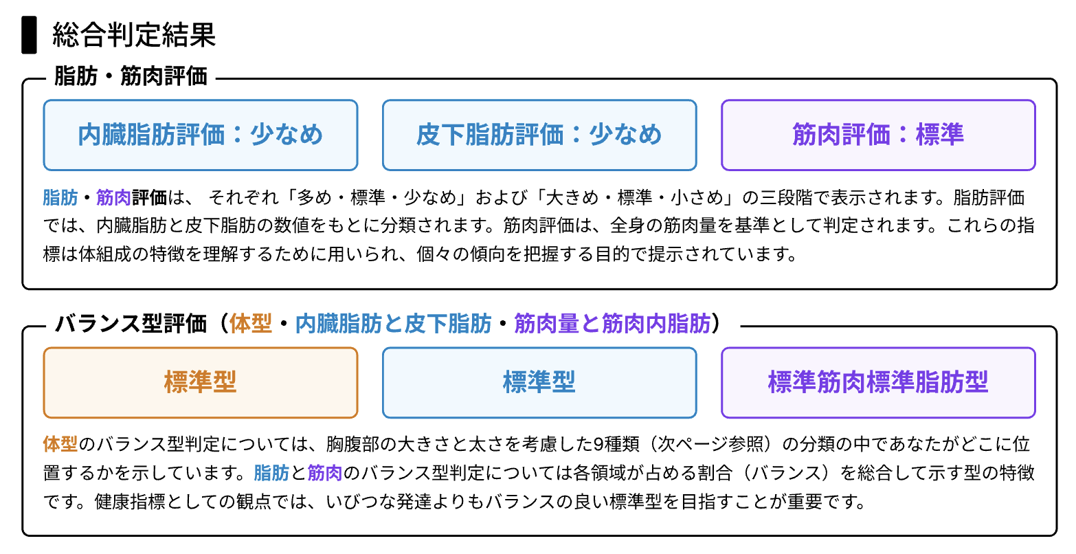 体型診断レポート